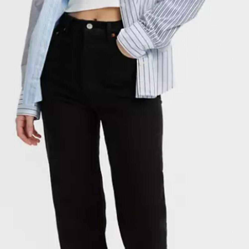 Levi's Ribcage Straight Ankle Women's Jeans in Black Sprout